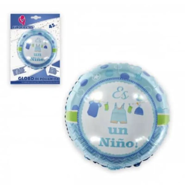 Globo "Es un niño" redondo18"