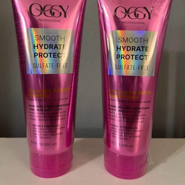 colágeno y Biotina _Shampoo y acondicionador oggy  250ml