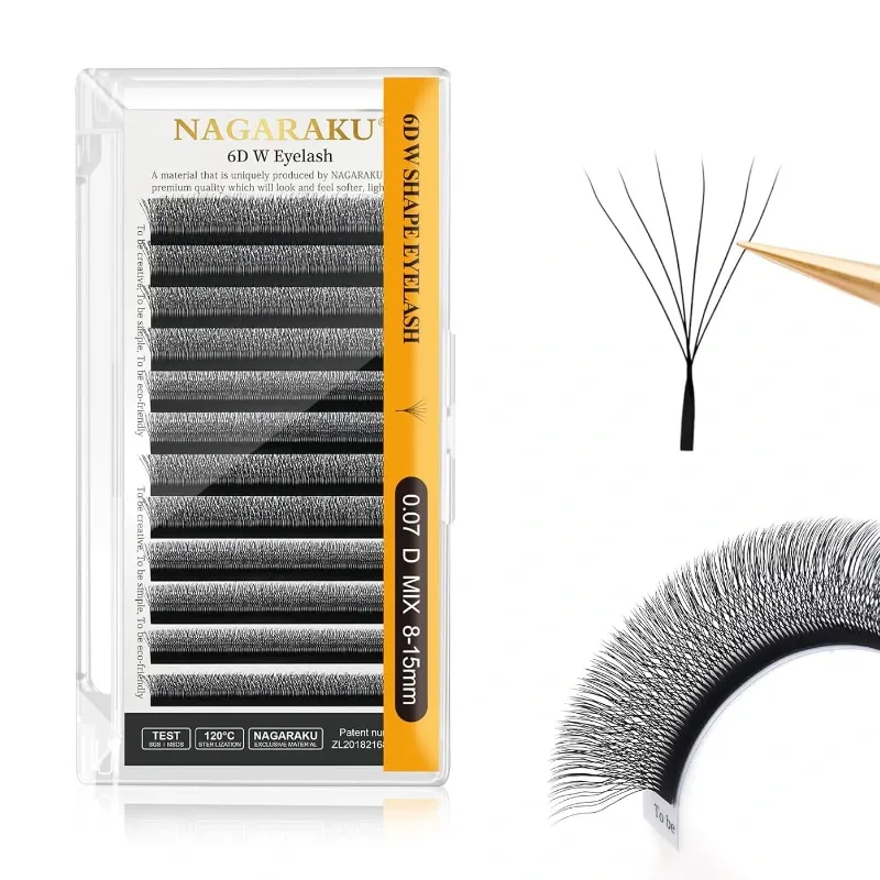 Pestañas 6D(W) 0.07D Mix - Nagaraku