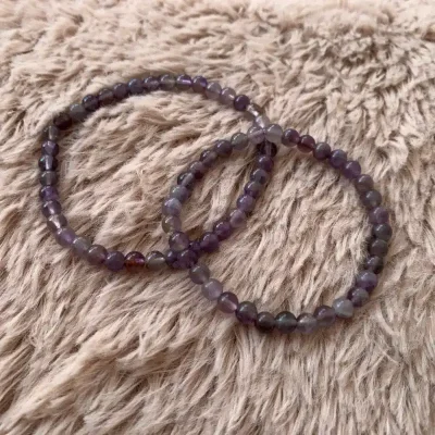 pulsera de piedras semipreciosas 1 (Amatista)