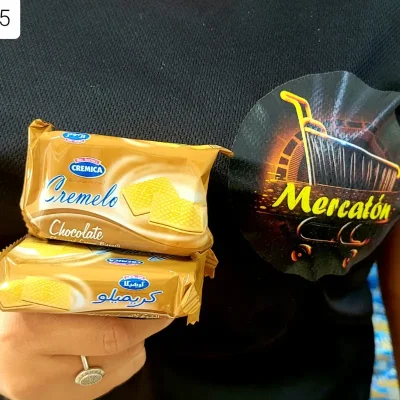 Paquetes de galletas  cremelo de chocolate