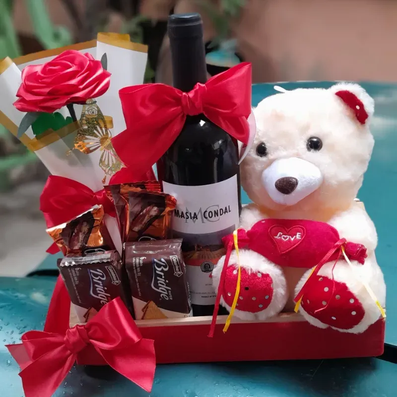 Detalle al vino tinto