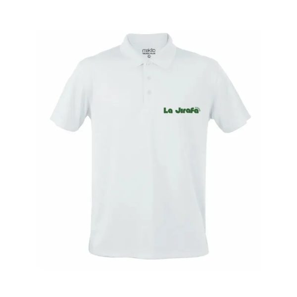 Pulóver con cuello estilo polo blanco