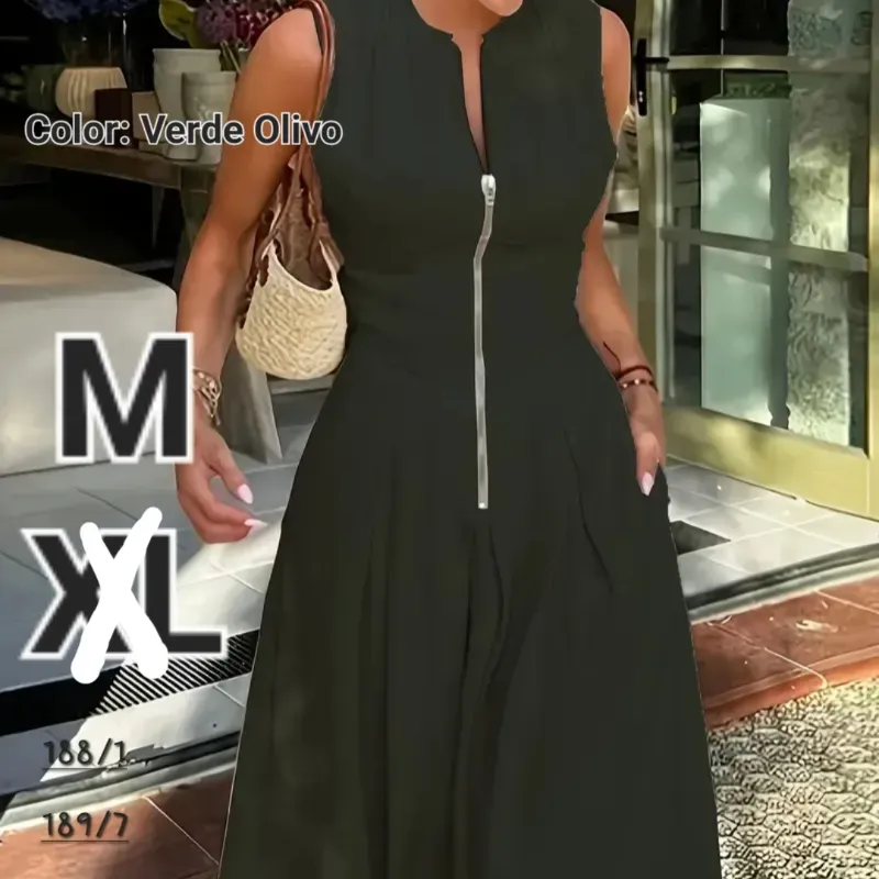 Vestido Chic Maxi sin Mangas