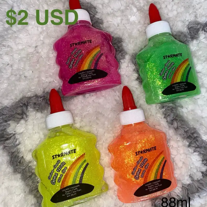 Gomas de pegar color neón (88.7 gramos )