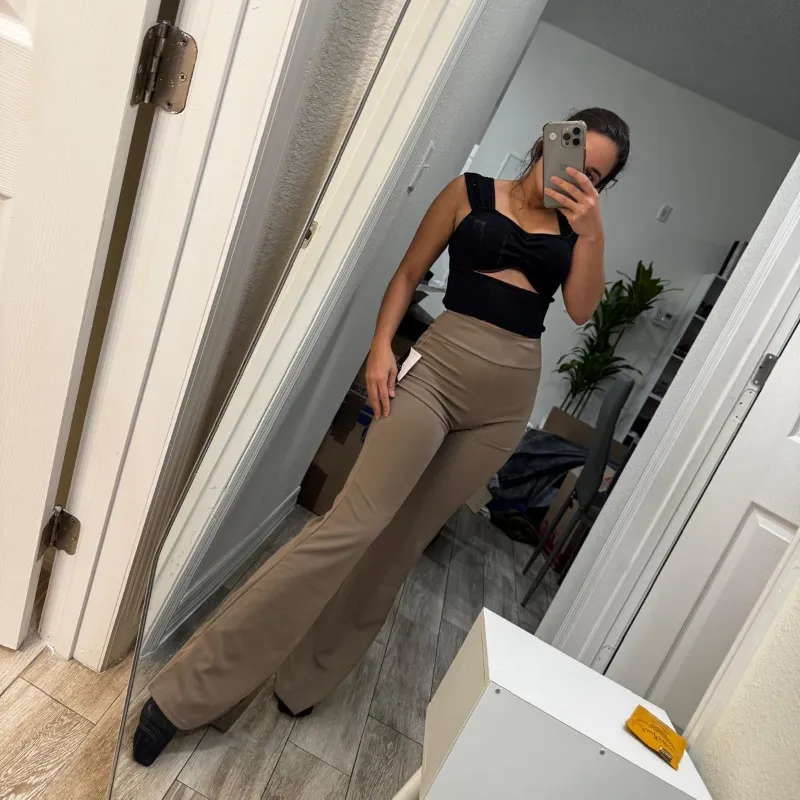 Pantalón de vestir beige