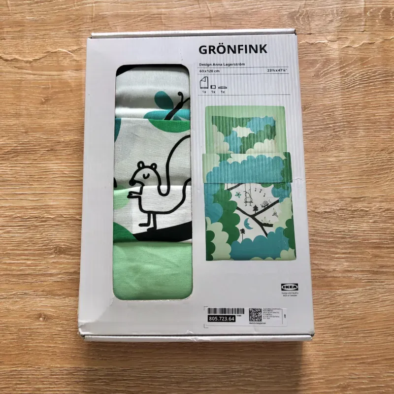 Set de sábanas y funda color verde