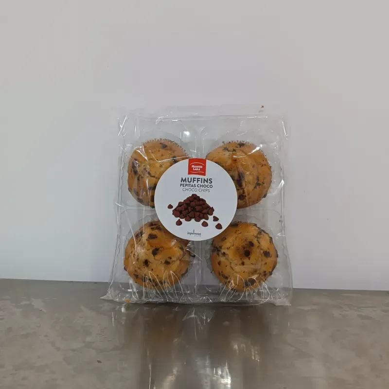 Muffins con chispas de chocolate