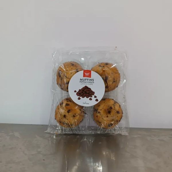 Muffins con chispas de chocolate