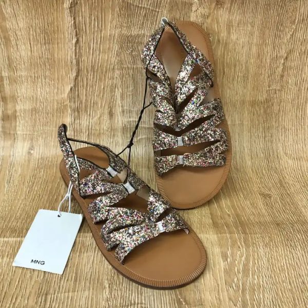 Sandalias Mango con brillos