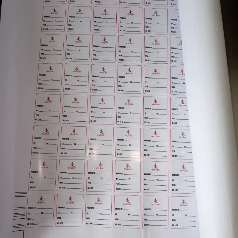 Metro Cuadrado de Etiquetas para productos