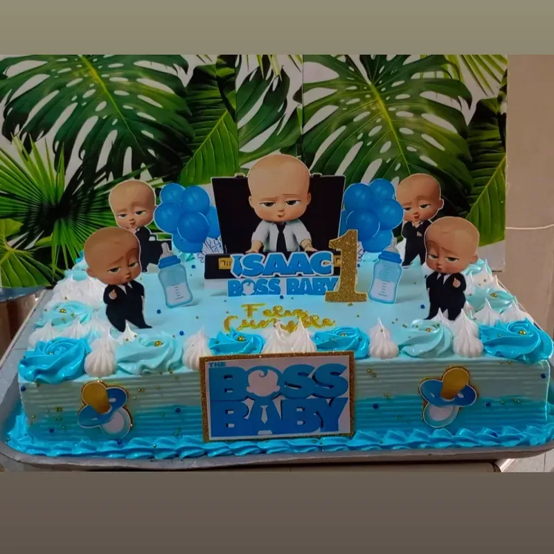 Cake grande tamaño de una bandeja