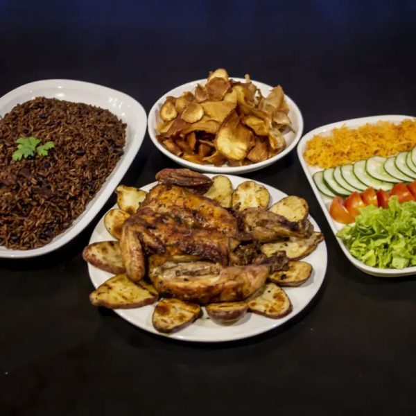 Pollo entero asado (cena para 4 personas)