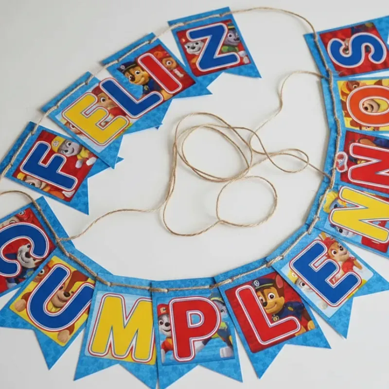 Banderín Feliz cumpleaños temático