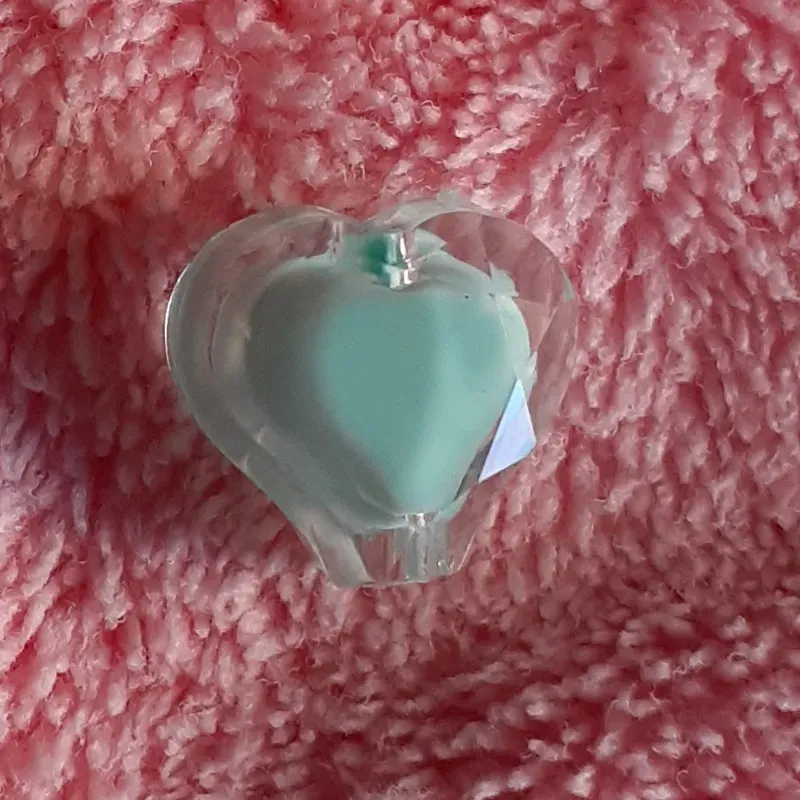 Corazón mediano centro verde