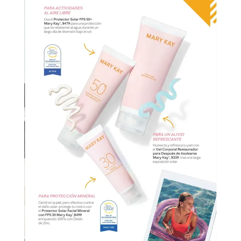 Protectores solares fps de 50 y 30