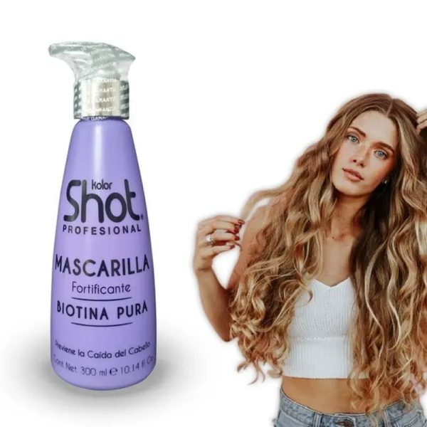 Mascarilla Anticaída Biotina Pura con Enjuague Kolor Shot