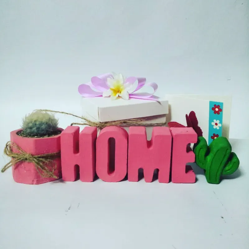 Letras de cemento iniciales