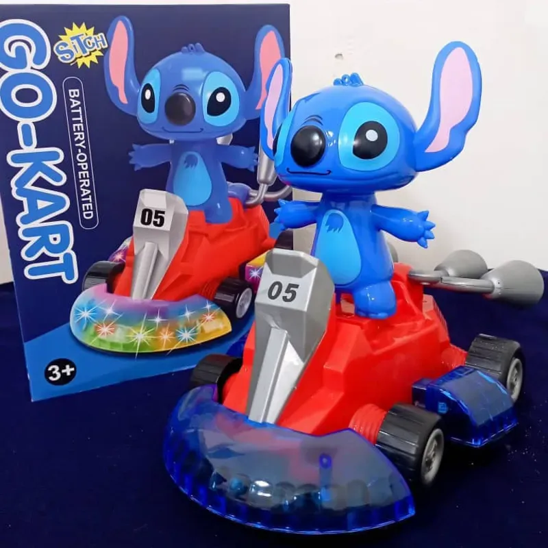 STITCH  EN AUTO.  (MÁS GRANDE)