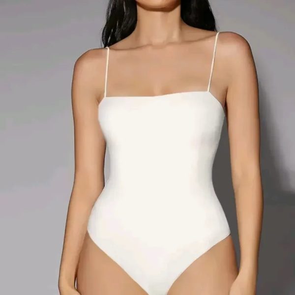  Body de tirantes espaguetis — Blanco