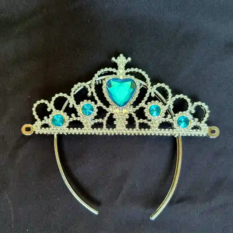 Corona con piedras  azules