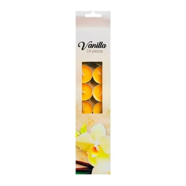 Velas pequeñas de vainilla