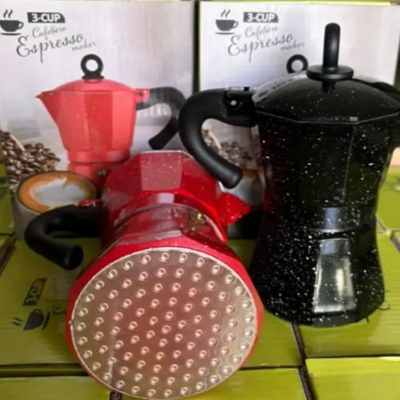 Cafetera de inducción de 3 tazas