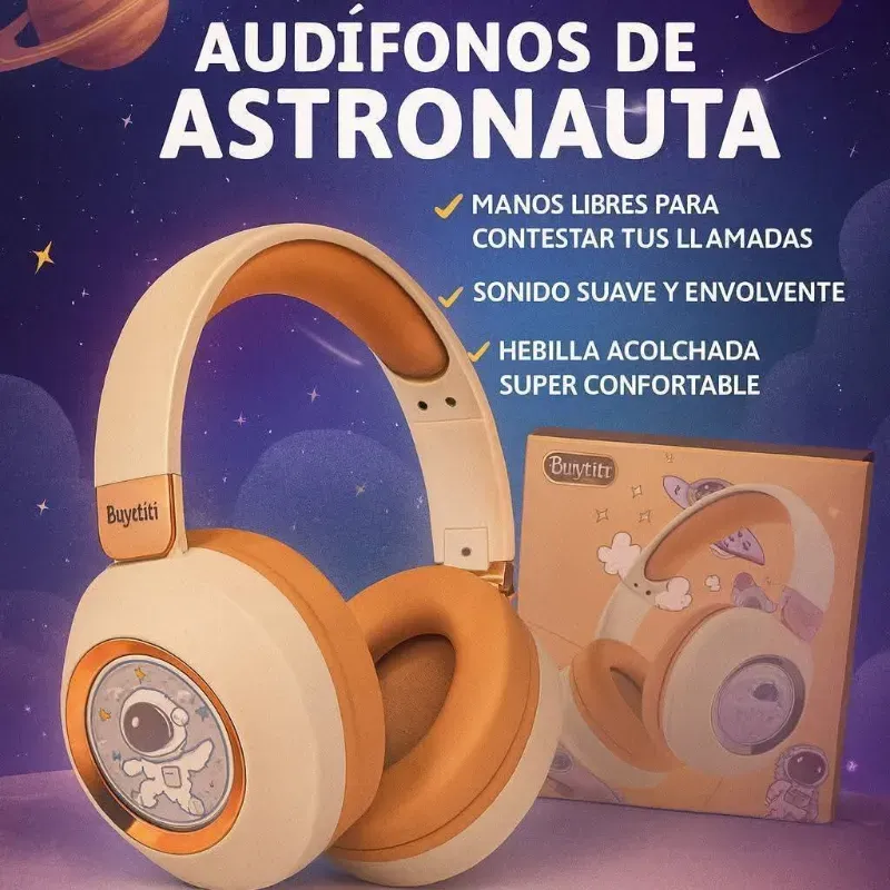 Audífonos de casco de astronauta