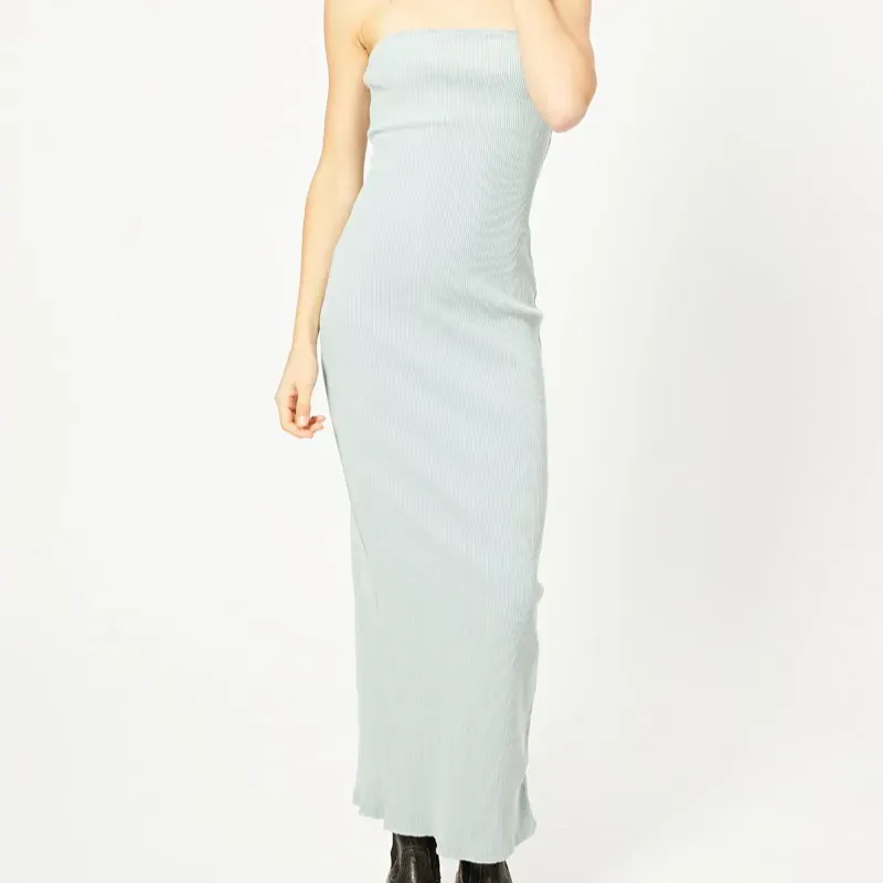 Vestido bustier celeste