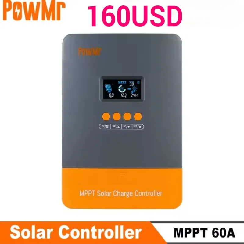 ⚡ Controlador Solar MPPT PowMr 60A 12V–48V 
