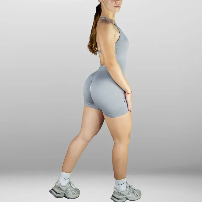 Mono Enterizo Push Up Platinum Line color Gris