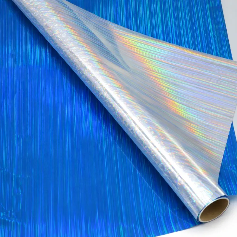 PAPEL DE REGALO AZUL LINEAL