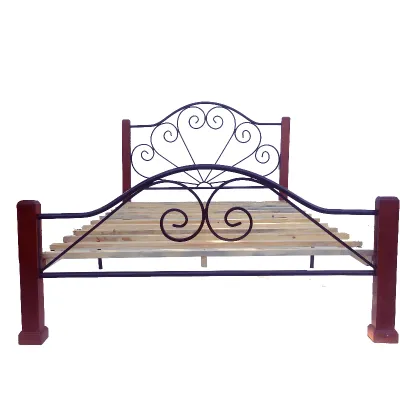 Cama camera mixta de metal y madera Modelo DF1