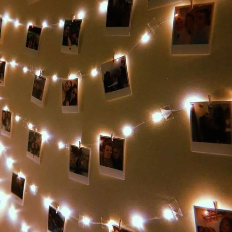 Tendedero de Fotos  con luces led ✨