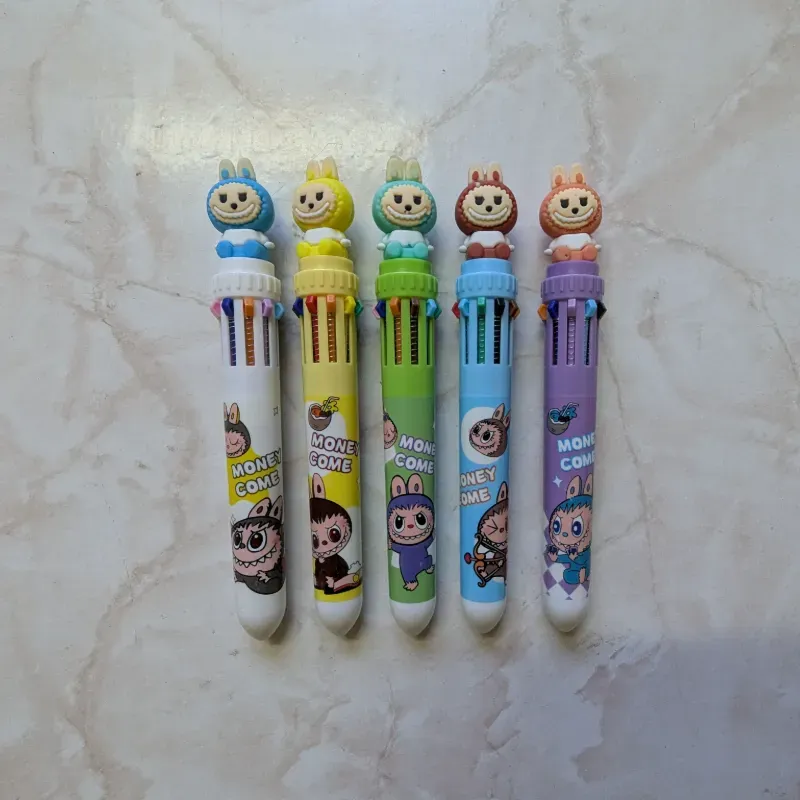 Lapiceros de 10 colores de Labubu