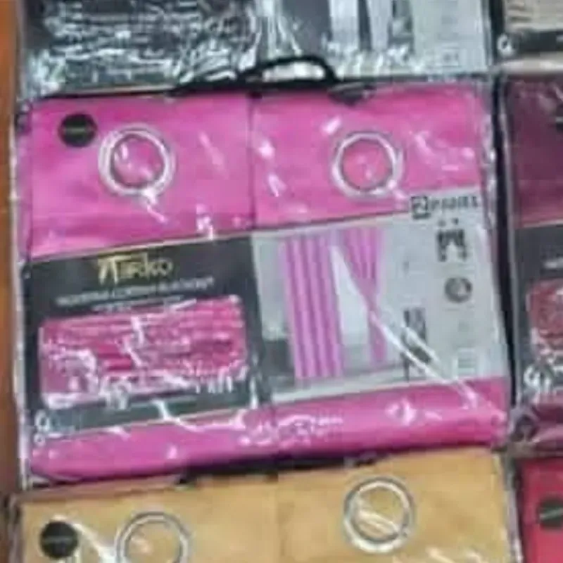 Cortina tapasol  con borlas [ rosado barbie]