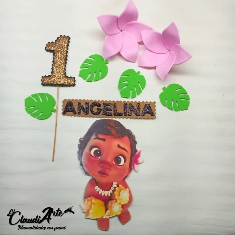 Cake topper (Moana bebé)