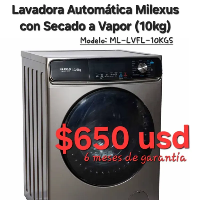 Lavadora/ Secadora a Vapor Milexus 10Kg