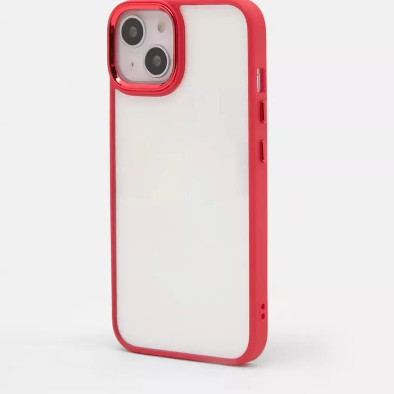 Funda de teléfono bordes rojos