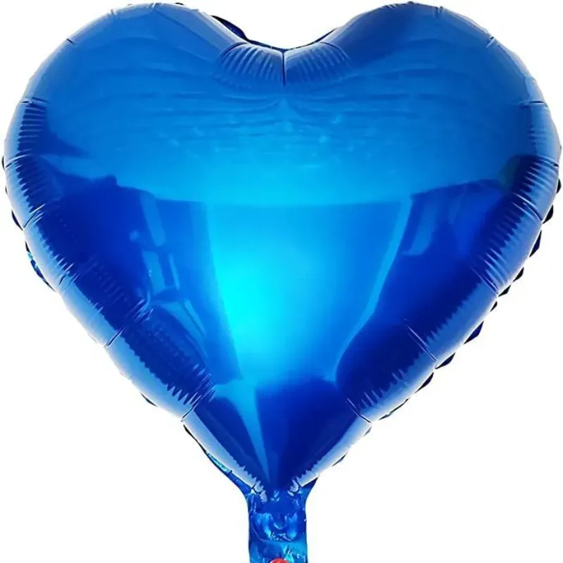 Globo corazón azul fuerte 18"
