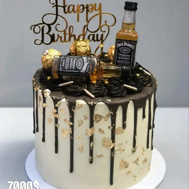 Cake con golosinas para papá