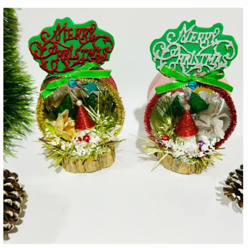 Adorno navideño redondo