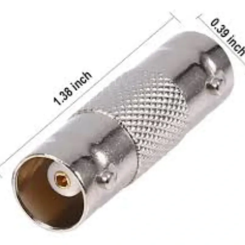 Conector De Union Para Cable Siames Coaxial Camaras Cctv