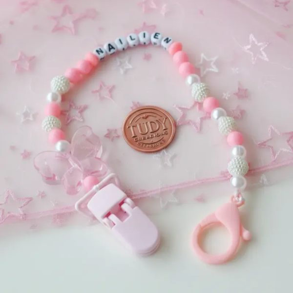 Chupetero personalizado Mariposa