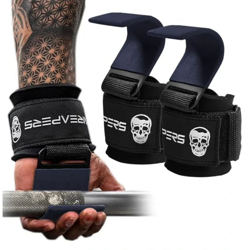 Ganchos de levantamiento de pesas (par)