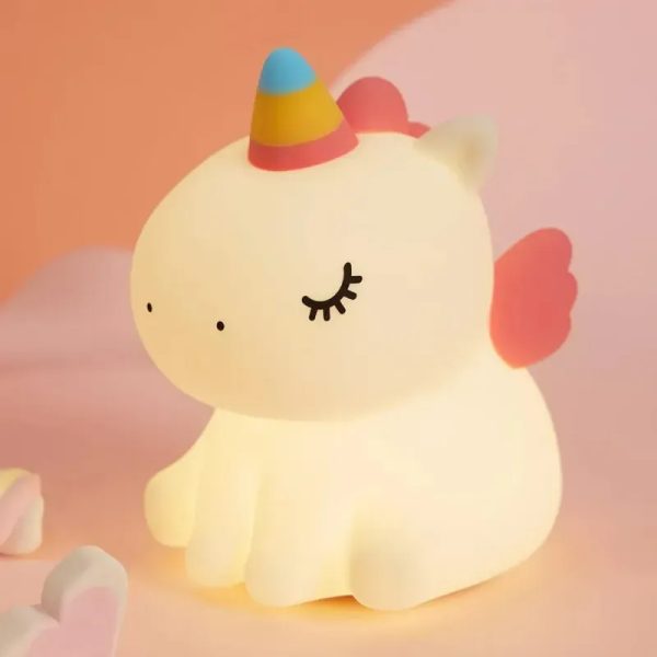 Luz nocturna de unicornio para niños