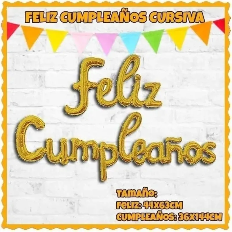 Cartel inflable Feliz Cumpleaños