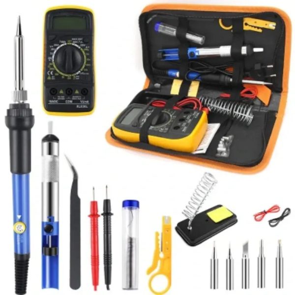 KIT DE HERRAMIENTAS ELECTRÓNICAS Y SOLDADURA