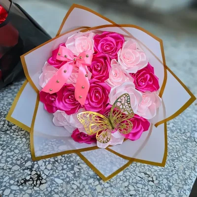 Ramo de 20 Rosas Eternas Rosado