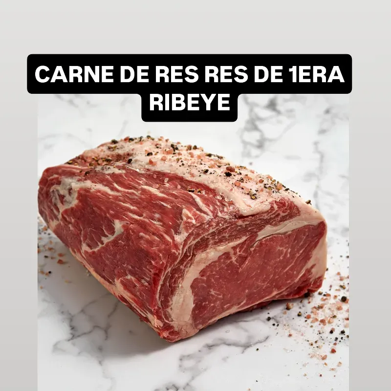 RIBEYE CARNE DE RES DE 1ERA( 4 libras aprox) 